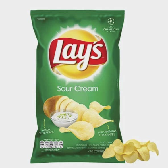 BATATA FRITA LAYS 70G SOUR CREAM