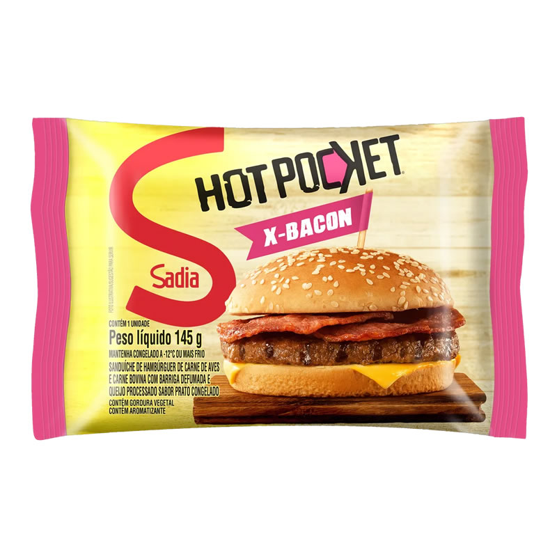 SAND HOT POCKET SADIA 145G X BACON